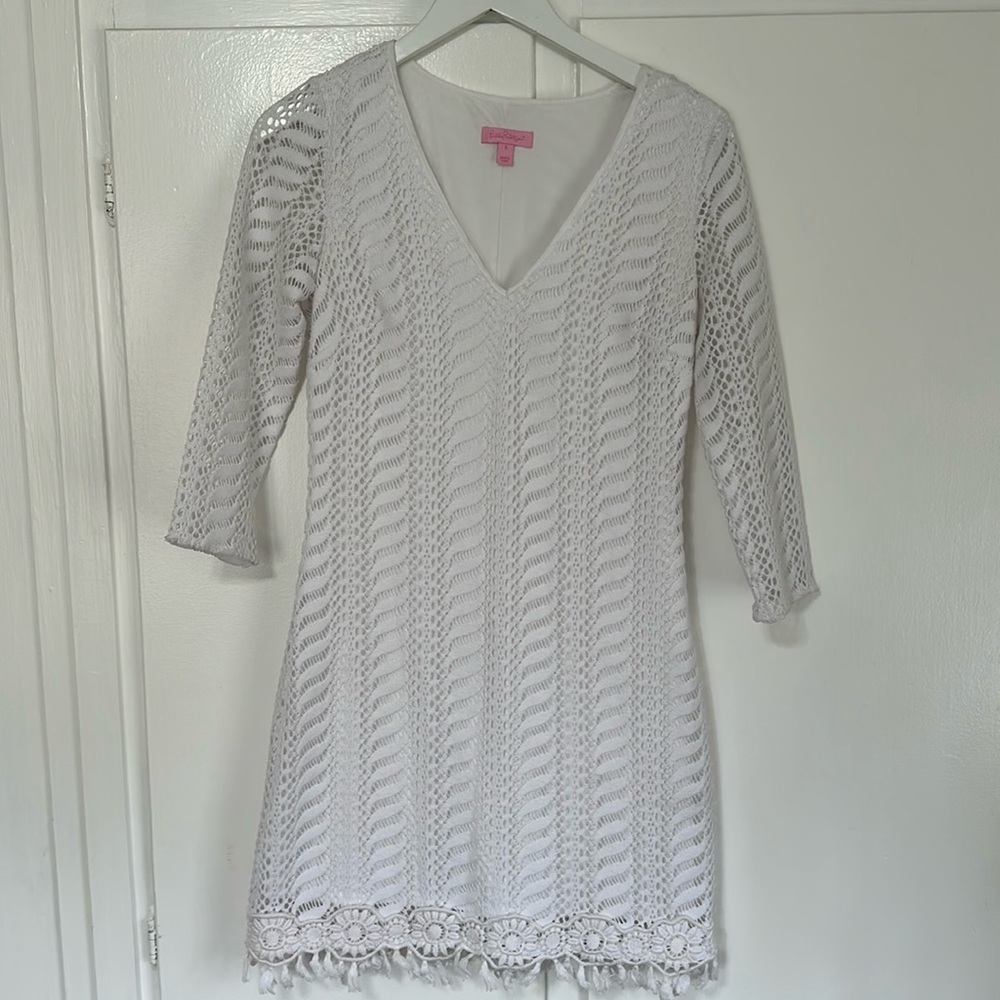 Lilly Pulitzer White Lace Dress